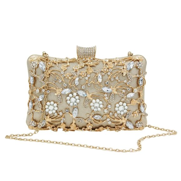 Handbags - Tife Rhinestone Evening Hand Clutch